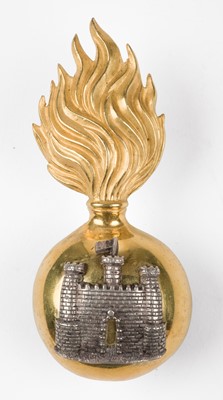 Lot 486 - Royal Inniskilling Fusiliers. An Irish officer's fur cap grenade, post-1881
