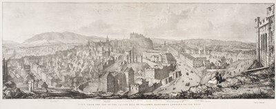 Lot 74 - Elton (Lady Mary Stewart). Four Panoramic Views of Edinburgh Taken from the Calton Hill, circa 1823