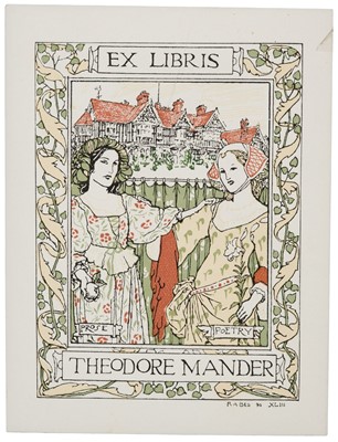 Lot 384 - Bell (Robert Anning, 1863-1933). Collection of 71 ex-libris by Robert Anning Bell