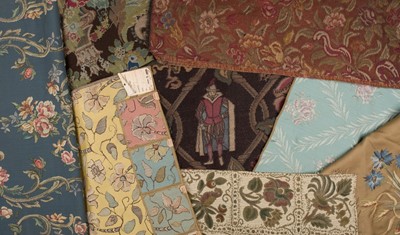 Lot 500 - Lee (Arthur H. & Sons). A collection of fabric, circa 1930s, & passementerie