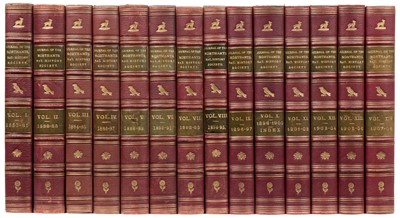 Lot 122 - Journal of the Northamptonshire Natural History Society and Field Club, 14 volumes, 1880-1904