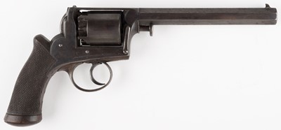 Lot 356 - Revolver. A good Victorian Adams Patent blued steel six-shot revolver, serial no 3042, circa 1855