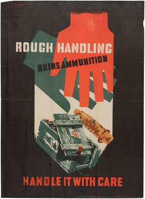 Lot 173 - Wartime Ammunition Safety. A group of three propaganda posters