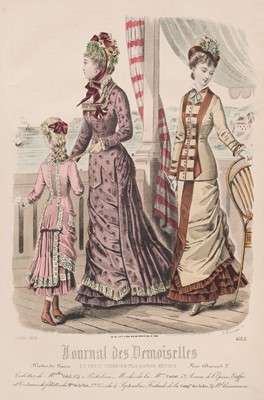 Lot 399 - Fashion. Journal des Demoiselles, 12 volumes, Paris: Au Bureau du Journal, 1870-1881