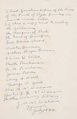 Lot 128 - McWilliam (John Morell). The Birds of Inchmarnock.., 1938..., and others