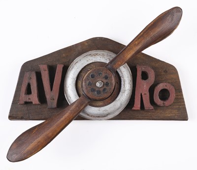 Lot 94 - Propeller. WWI period Avro apprentice piece