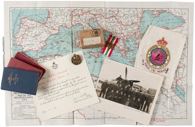 Lot 252 - WWII - Royal Air Force. A small archive Corporal Frederick Martin, No. 92 Fighter Squadron