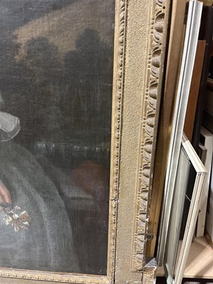 Lot 17 - Irish School. Portrait of Martha, 1st Countess Aldborough, circa 1730, oil painting in Kent frame