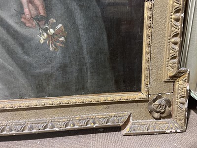 Lot 17 - Irish School. Portrait of Martha, 1st Countess Aldborough, circa 1730, oil painting in Kent frame