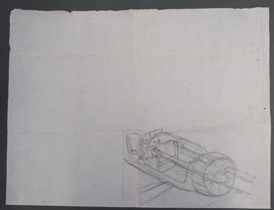 Lot 24 - Davis (George Horace, 1881-1963). “Tank Busters”..., c. 1930s, a rough sketch...