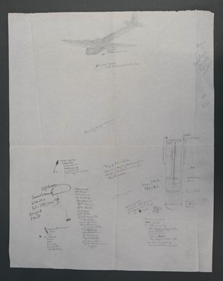 Lot 24 - Davis (George Horace, 1881-1963). “Tank Busters”..., c. 1930s, a rough sketch...
