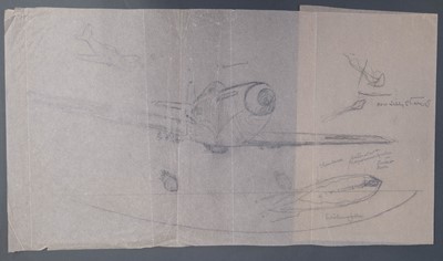 Lot 23 - Davis (George Horace, 1881-1963). “Beware of the Hum in the Sun”..., c. 1940, pencil rough sketch