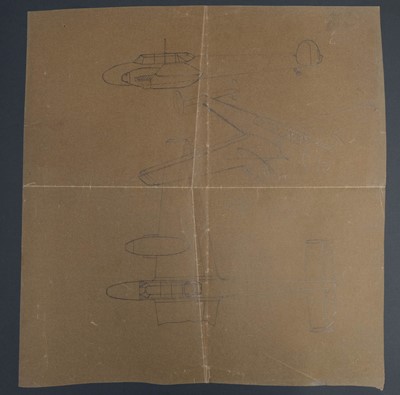 Lot 23 - Davis (George Horace, 1881-1963). “Beware of the Hum in the Sun”..., c. 1940, pencil rough sketch