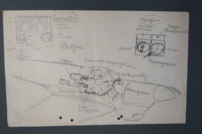 Lot 23 - Davis (George Horace, 1881-1963). “Beware of the Hum in the Sun”..., c. 1940, pencil rough sketch