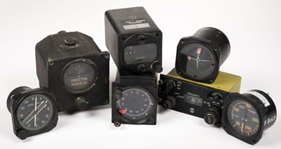 Lot 74 - Instruments & Radio Equipment. A collection of 19 aircraft instruments