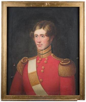 Lot 124 - Irish School. Portrait of an officer of the 94th Regiment of Foot, circa 1830