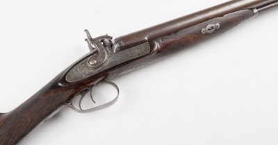 Lot 367 - Sporting gun. A Victorian double-barreled percussion shotgun by Joseph Bourne, circa 1860
