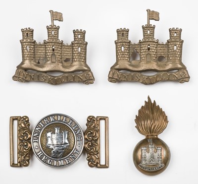 Lot 451 - Iniskilling Regiment. A Victorian officer's waist belt clasp, circa 1865-1881.