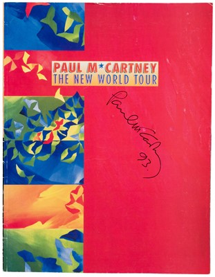 Lot 303 - McCartney (Paul, b. 1942). The New World Tour programme, London: MPL, 1993