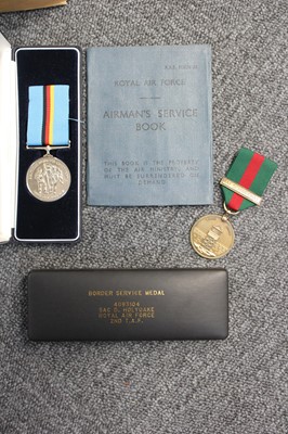 Lot 42 - RAF ephemera. A collection of items belonging to Squadron Leader Peter Russel-Smith