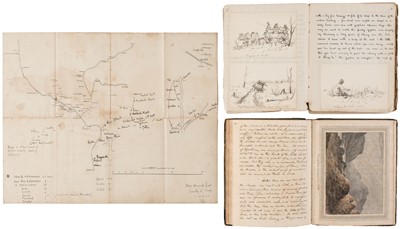 Lot 238 - Manuscript Diaries. Two original manuscript diaries, 1815, and, circa 1895-1910