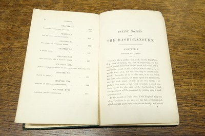 Lot 19 - Money (Edward). Twelve Months with the Bashi-Bazouks, 1st edition, 1857