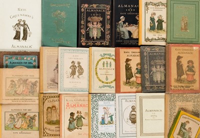 Lot 532 - Greenaway (Kate). A small collection of 21 Almanacks, 1884-1895, and 1924-1929