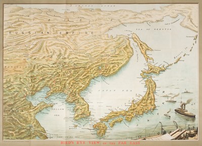 Lot 169 - Japan & Russia. Bacon (G.W.), Bird's Eye View of the Far East, circa 1904