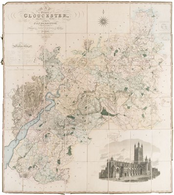 Lot 154 - Gloucester. Greenwood (C & J). Map of the County of Gloucester, London: 1824