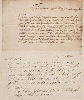 Lot 218 - Cookery manuscript. A folio volume of culinary recipes and receipts, circa 1750-1800