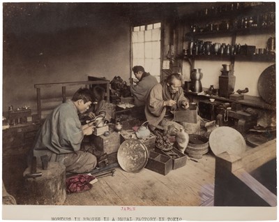 Lot 71 - Japan. A group of 9 photographs of Japanese trades, c. 1890s and later