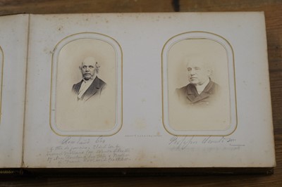 Lot 26 - Cartes de Visite. An album containing approximately 80 cartes de visite, c. 1860s