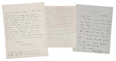 Lot 305 - Morrell (Lady Ottoline, 1873-1938). A very large collection of letters of condolence...