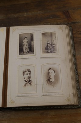 Lot 24 - Cartes de Visite. A group of 8 cartes-de-visite albums, c. 1860s/1880s