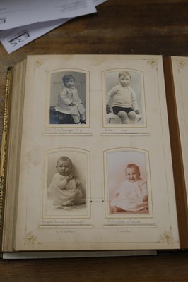 Lot 24 - Cartes de Visite. A group of 8 cartes-de-visite albums, c. 1860s/1880s