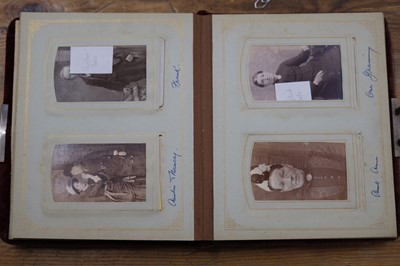 Lot 24 - Cartes de Visite. A group of 8 cartes-de-visite albums, c. 1860s/1880s