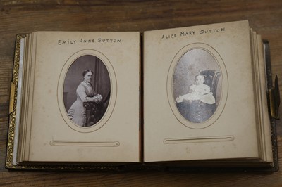 Lot 24 - Cartes de Visite. A group of 8 cartes-de-visite albums, c. 1860s/1880s