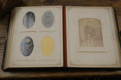 Lot 24 - Cartes de Visite. A group of 8 cartes-de-visite albums, c. 1860s/1880s