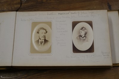 Lot 24 - Cartes de Visite. A group of 8 cartes-de-visite albums, c. 1860s/1880s