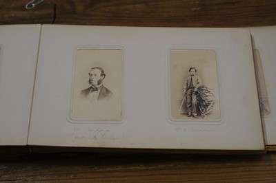 Lot 24 - Cartes de Visite. A group of 8 cartes-de-visite albums, c. 1860s/1880s