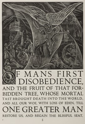 Lot 678 - Golden Cockerel Press. Paradise Lost. A Poem by John Milton, 1937