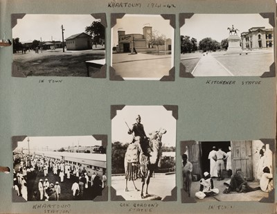 Lot 84 - Middle East. Two photograph albums with views and scenes in the Middle East...