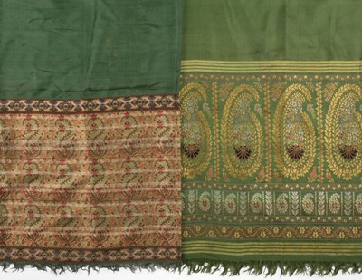 Lot 526 - Shawl. A Spitalfields changeable silk shawl, circa 1810-20