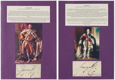 Lot 279 - Free fronts & cut signatures. A collection of approx. 27 autographs of royalty...