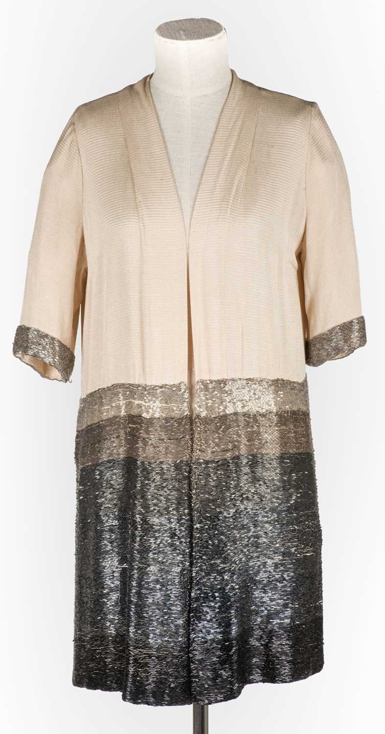 Lot 459 - Clothing. A beaded evening coat, circa 1928, & other items of clothing, early 20th century & later
