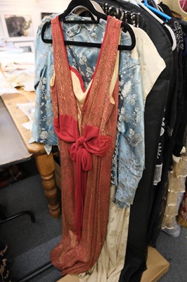 Lot 459 - Clothing. A beaded evening coat, circa 1928, & other items of clothing, early 20th century & later