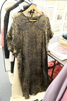 Lot 459 - Clothing. A beaded evening coat, circa 1928, & other items of clothing, early 20th century & later