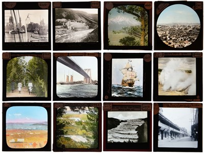 Lot 133 - Glass negatives & lantern slides. Mostly early 20th century...