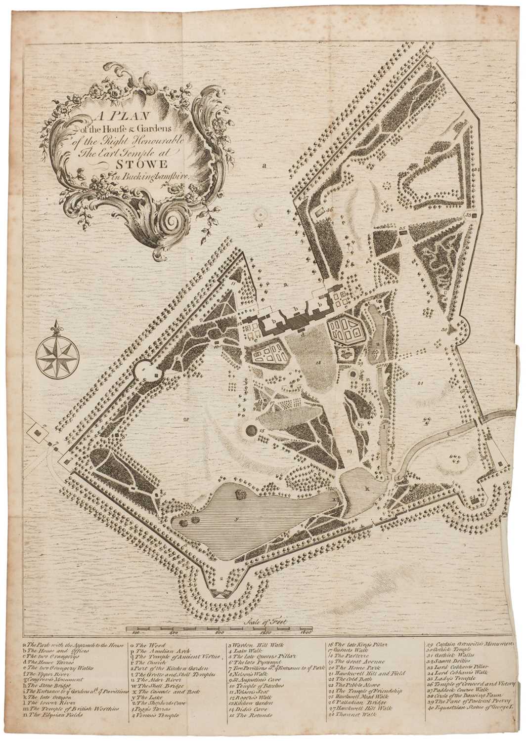 Lot 54 - Stowe, Buckinghamshire. Stowe: A Description of the Magnificent House and Gardens, 1783