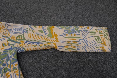 Lot 467 - Cryséde. A 1940s jacket of Alec Walker's 'Cornish Farm' fabric printed circa 1925